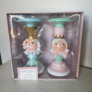 Cupcakes and Cashmere Nutcracker King Queen Candleholder